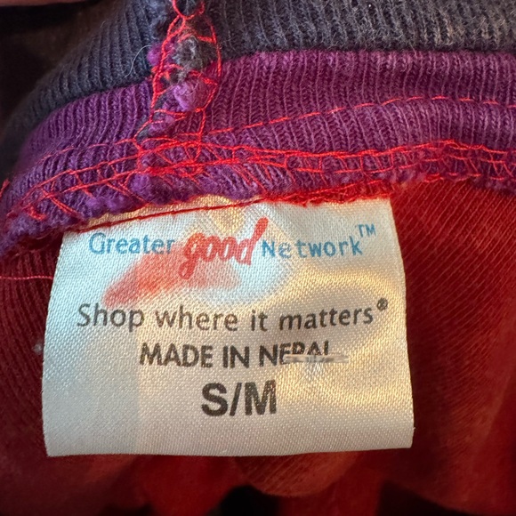 Womens Bohemian Rainbow Nepal
Patchwork Jacket Hoodie Small Full Zip Hippie - Picture 5 of 6